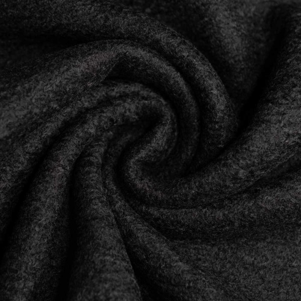 Bouclé uni schwarz