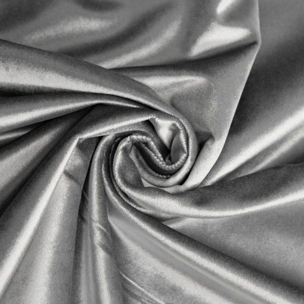 Samt Luxury Velvet silbergrau