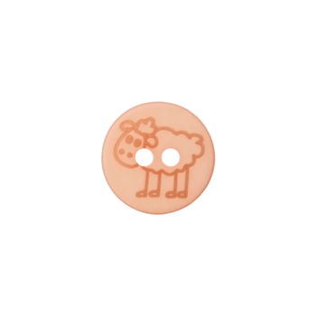Prym Kinderknopf Schaf 15mm orange