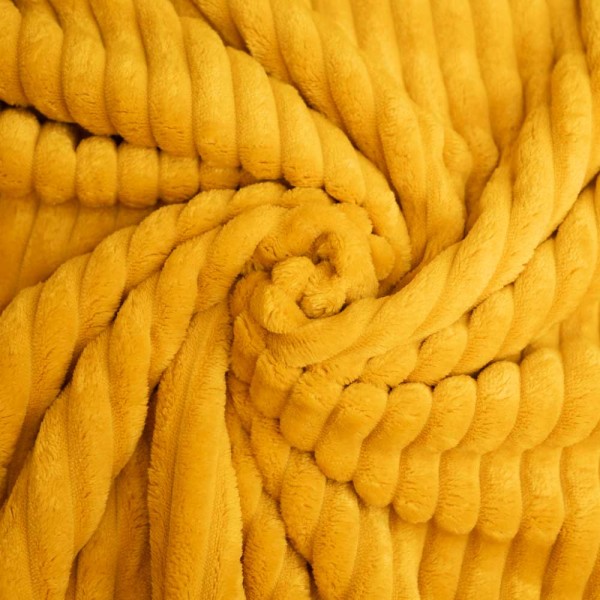 Cord-Look Fleece senfgelb