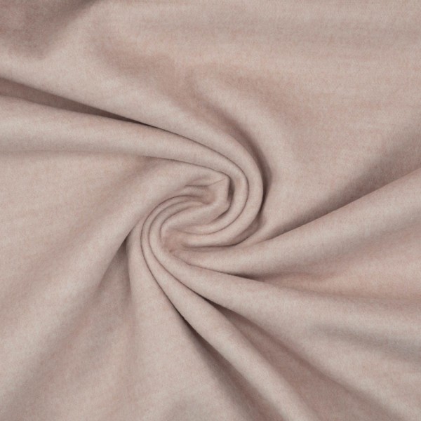 Mantelstoff Velour Meliert nude