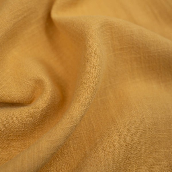 Leinen Stonewashed senfgelb