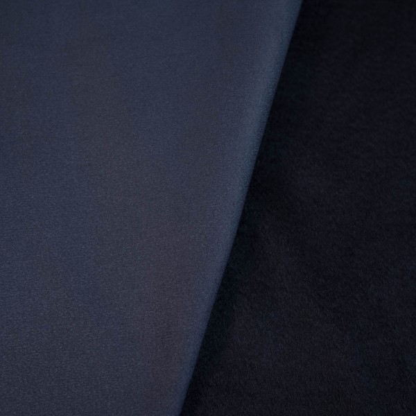 Wildleder Imitat mit Fleece Soft dark navy