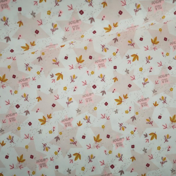 BIO Baumwolljersey Große Träume weiß