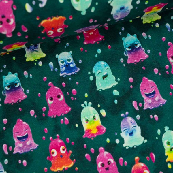 Alpensweat kleine Monster petrol