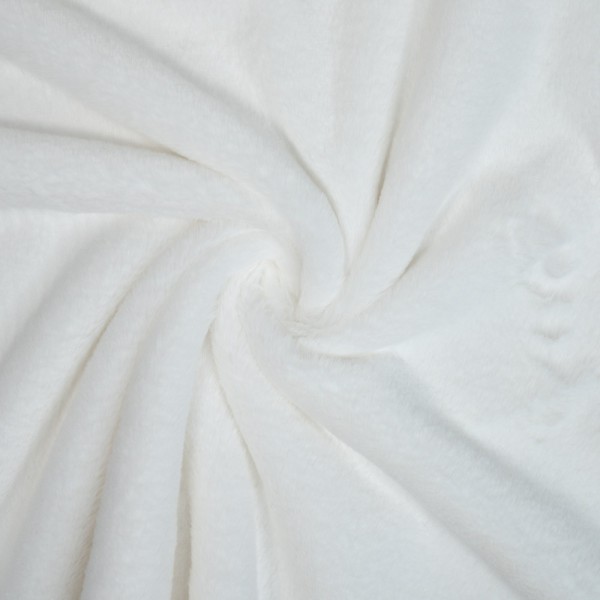 Kunstfell Plüsch Soft weiß