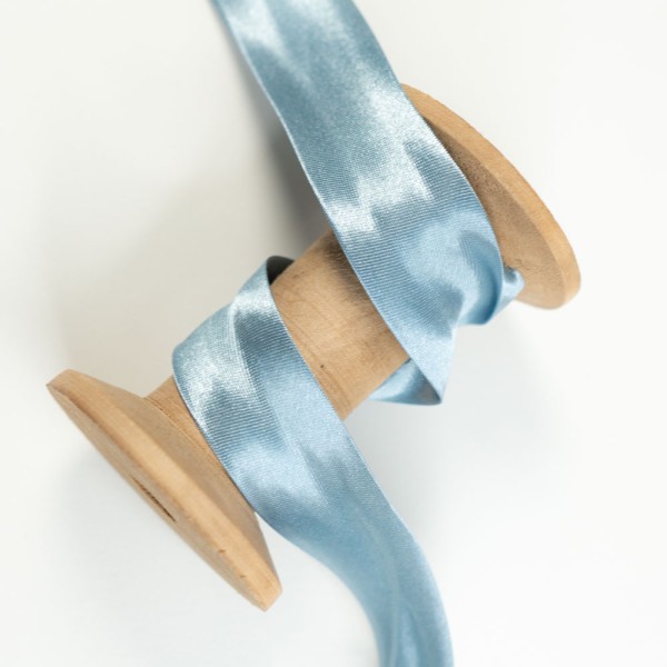 Satin Schrägband 20mm jeansblau hell