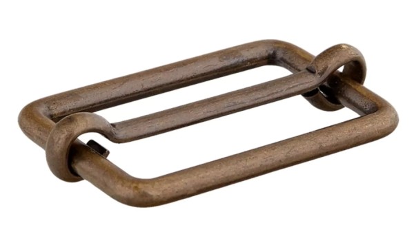 Metallschließe altmessing 20mm