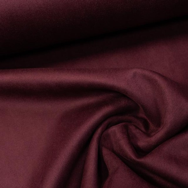 Wildlederjersey bordeaux