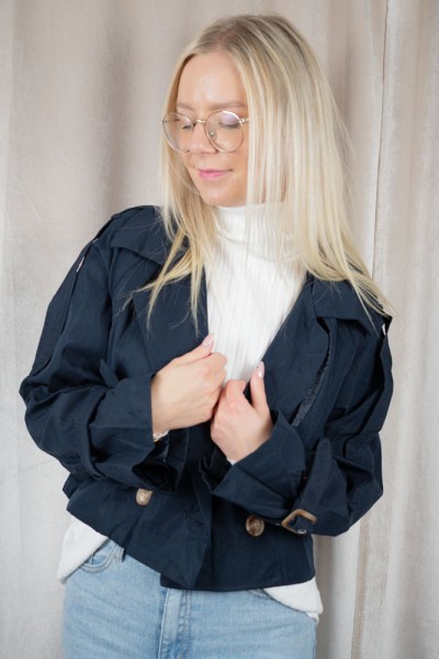 Trenchcoat kurz Elisa navy