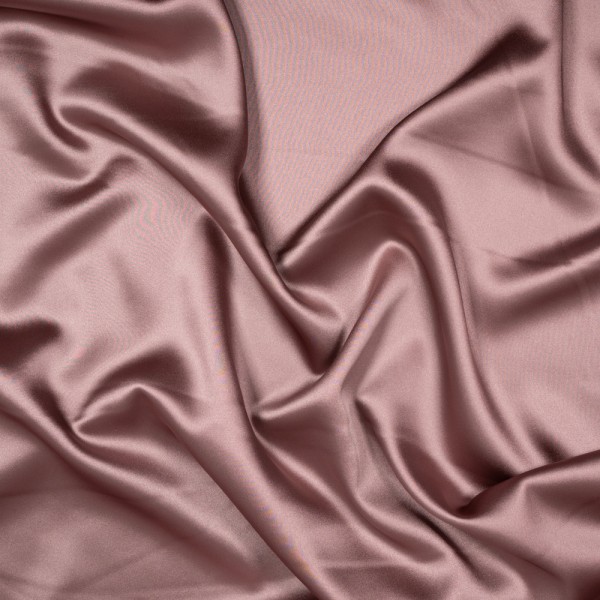 Italienischer Schwerer Festtags Satin Stretch altrosa