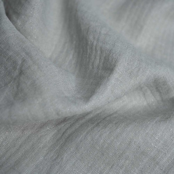 Musselin Double Gauze Glam hellgrau