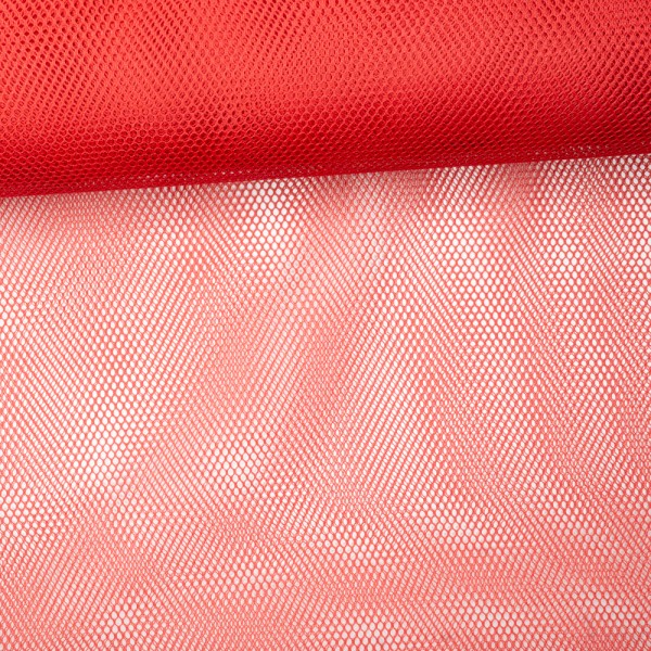 Netzstoff Grob elastisch rot