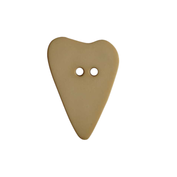 Modeknopf Herz 28mm beige