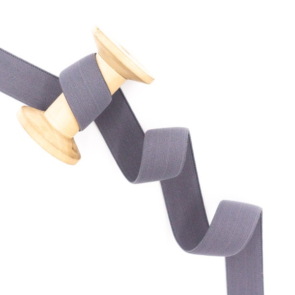 Gummiband 25mm SOFT grau