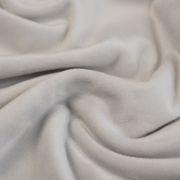 Velours Fleece hellgrau