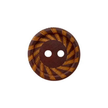 Prym Holzknopf Wirbel 18mm braun