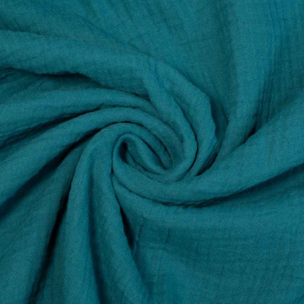 Musselin Double Gauze Maja petrol