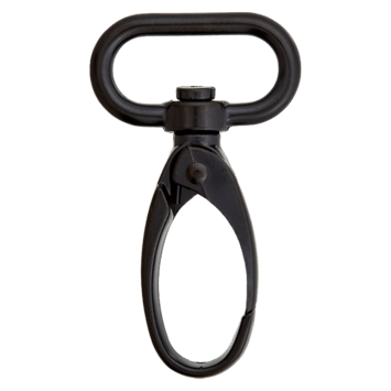 Karabiner De Luxe schwarz 30mm