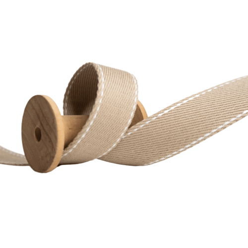 Festes Gurtband Abgesteppt 30mm beige