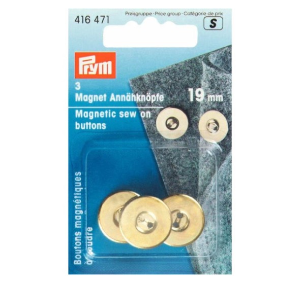 Prym Magnetknöpfe annähbar gold