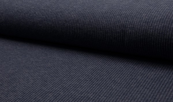 Rippstrick-Jersey Deluxe Angorastyle jeansblau Ökotex 100