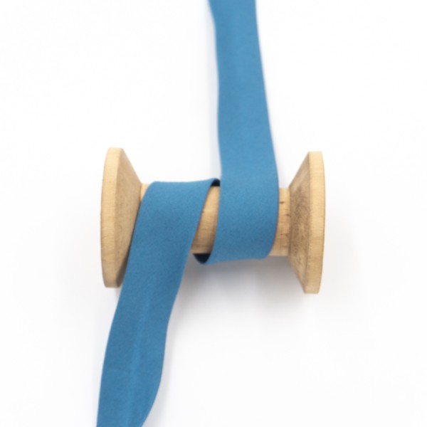 Baumwoll Schrägband jeansblau