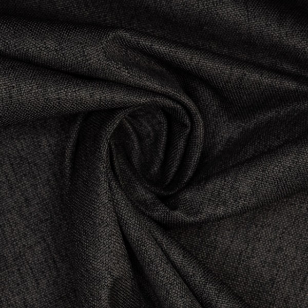 Outdoorstoff Waterproof Melange Look schwarz