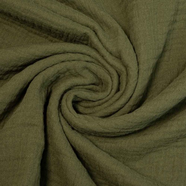 Musselin Double Gauze Maja khaki
