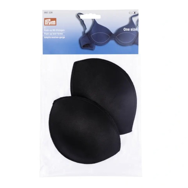 Prym Push-up BH-Einlagen one size schwarz