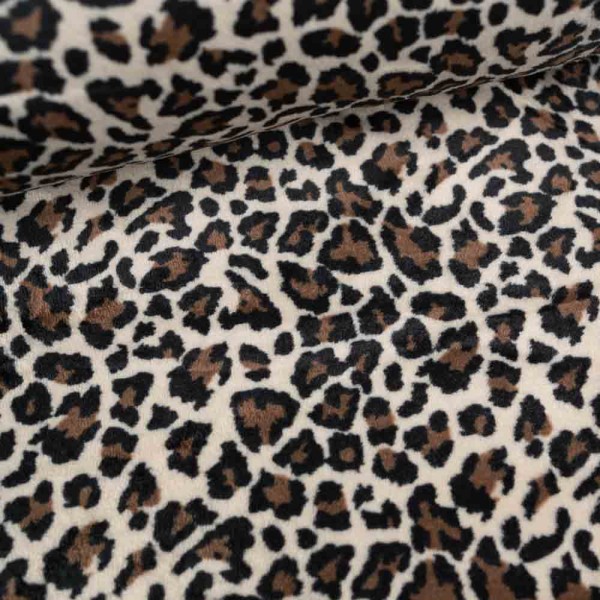 Microfleece Supersoft Doubleface Leo beige