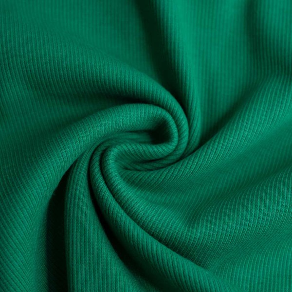 50cm Zuschnitt Ripp Bündchen grün