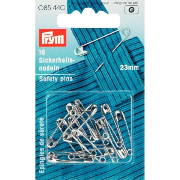 Prym 16 Sicherheitsnadeln 23mm groß