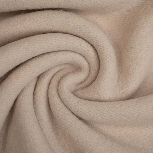 Woll Fleece flauschig hellbeige