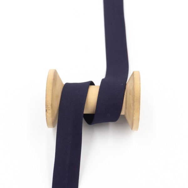 Schrägband 2cm oder 4cm breit vorgefalzt navy 40mm