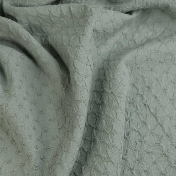 Baumwoll Popeline Crinkle dusty mint