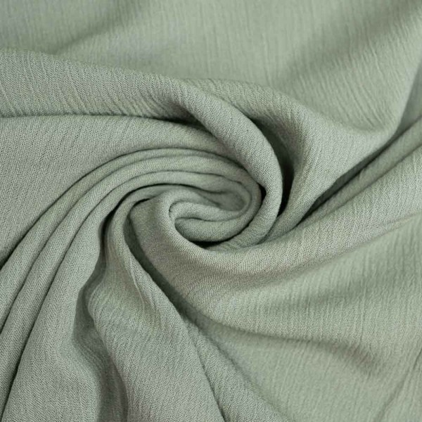 Viskosewebware Crinkle salbeigrün