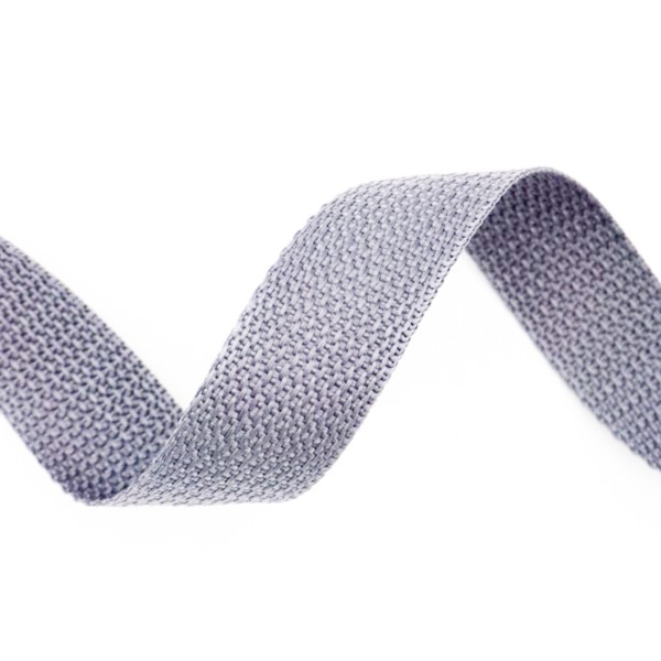 Gurtband Grobmaschig 25mm grau