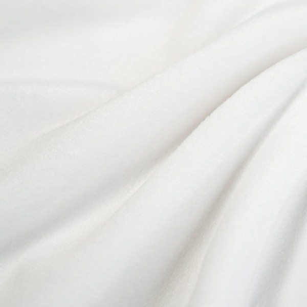 Velours Fleece weiß
