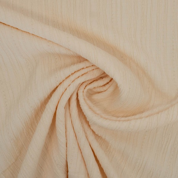 Viskose Crinkle plissiert ivory
