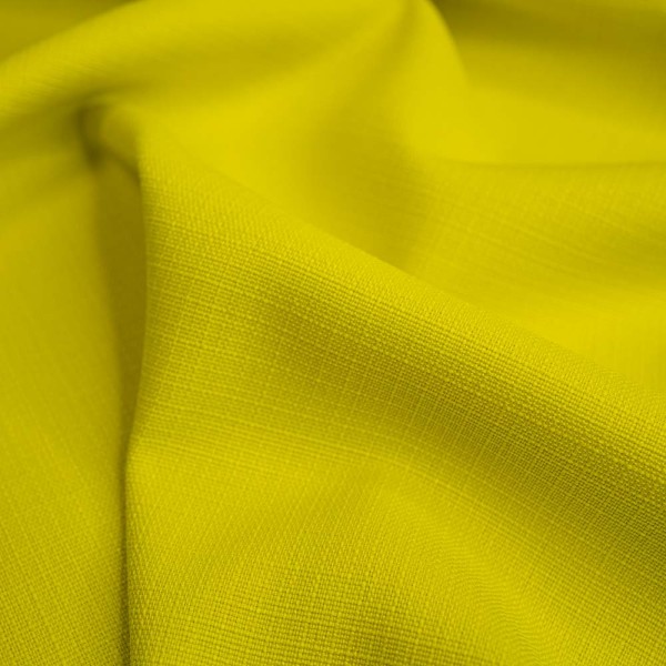 Leinen Look Webware Soft gelb