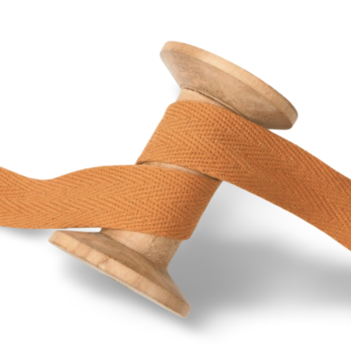 Baumwoll Einfassband 20mm karamell