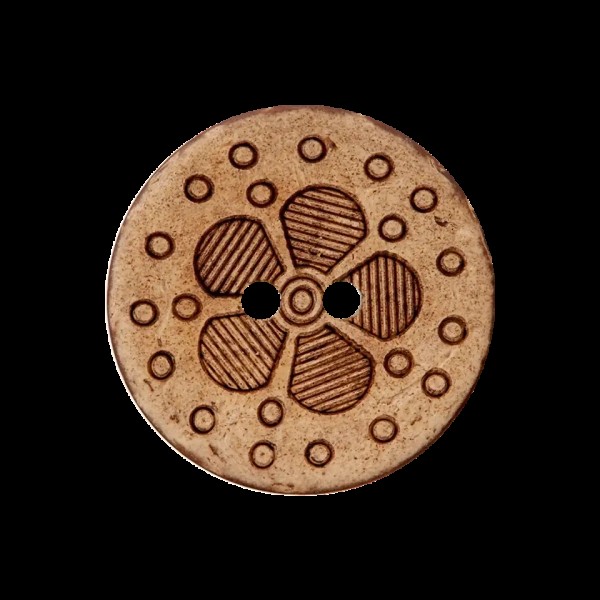 Kokosknopf Blume 23mm