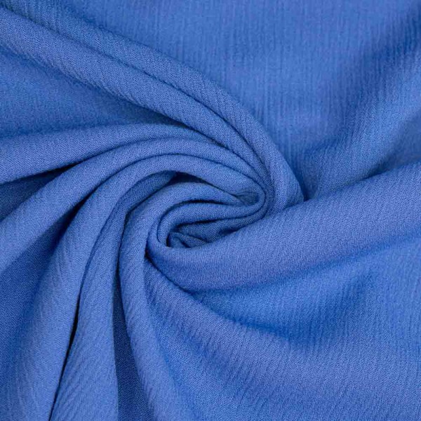 Viskosewebware Crinkle royalblau