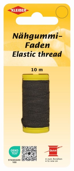 Nähgummi Faden schwarz