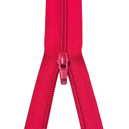 YKK teilbarer Reißverschluss Spirale pink-beere