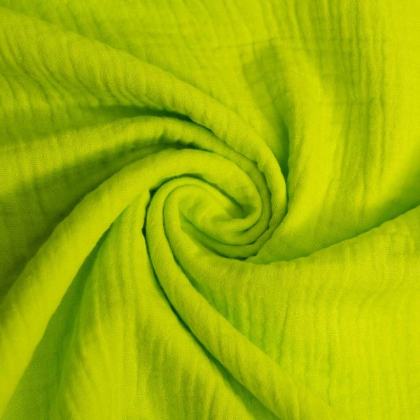 Bio-Musselin Double Neon gelb