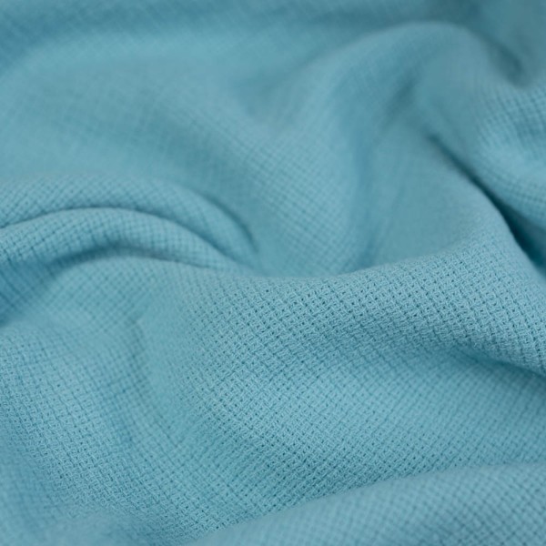 Baumwolle Strick Etamin washed hellblau