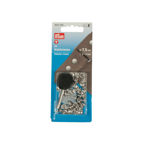 Prym Hohlnieten 7,5mm silber