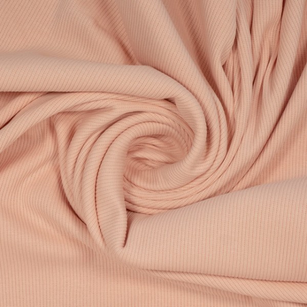 Baumwolljersey Ripp pastellrosa